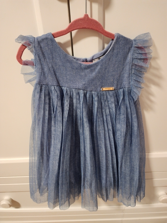 Mayoral Other - Mayoral Blue Tulle Layered Dress for Girls